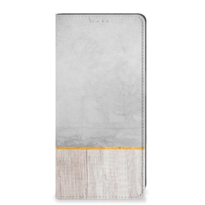 OPPO A54 5G | A74 5G | A93 5G Book | Wallet Case | Wood Concrete