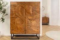 Highboard SNAKE 120cm brown mango wood - 45634