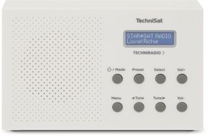 TechniSat TechniRadio 3 Draagbaar Analoog & digitaal Wit