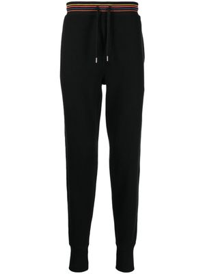 Paul Smith pantalon de jogging à bords rayés - Noir