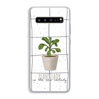 Kamerplant op vensterruit: Samsung Galaxy S10 5G Transparant Hoesje