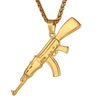 Mendes kettinghanger Edelstaal AK47 Gold - thumbnail