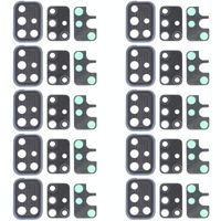 10 PCS Camera Lens Cover for Samsung Galaxy A71 5G SM-A716(Black)