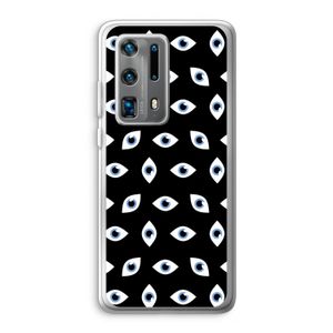 Eyes pattern: Huawei P40 Pro Plus Transparant Hoesje