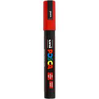Uni-Posca Posca marker, afm pc-5m, lijndikte 2,5 mm, medium, rood, 1 stuk