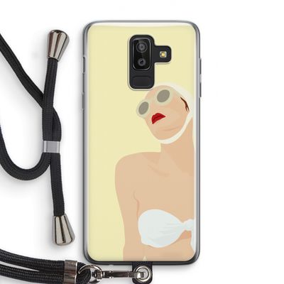 Summer: Samsung Galaxy J8 (2018) Transparant Hoesje met koord