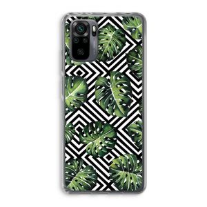 Geometrische jungle: Xiaomi Redmi Note 10 Pro Transparant Hoesje