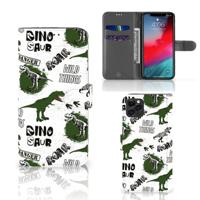 Telefoonhoesje | Met pasjeshouder | voor Apple iPhone 11 Pro Max Dinosaurus