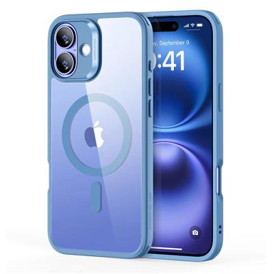 iPhone 16 Plus Classic Hybrid Case (HaloLock) - Clear Blue iPhone 16 Plus Classic Hybrid Case (HaloLock) - Clear Blue