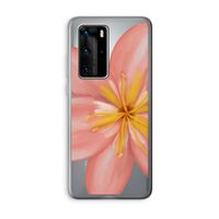 Pink Ellila Flower: Huawei P40 Pro Transparant Hoesje