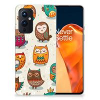 OnePlus 9 | TPU Hoesje | Vrolijke Uilen