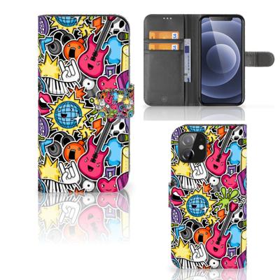iPhone 12 | 12 Pro (6.1") | Wallet Case | met Pasjes | Punk Rock