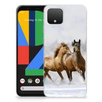 Google Pixel 4 | TPU Hoesje | Paarden