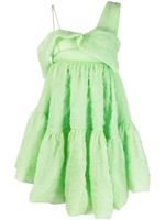 Cecilie Bahnsen robe asymétrique Soon à effet drapé - Vert