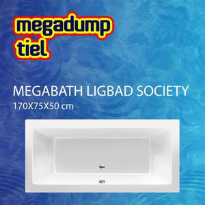 Ligbad Society 170X75X50 cm Glans Pergamon MegaBath