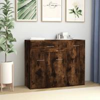 Dressoir 88x30x70 cm bewerkt hout gerookt eikenkleurig
