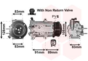 Van Wezel Airco compressor 1800K588