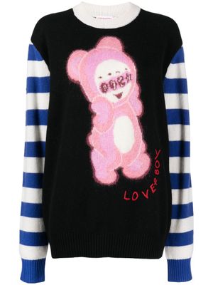 Charles Jeffrey Loverboy pull en maille intarsia - Noir