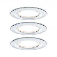 Paulmann Nova Inbouwlamp voor badkamer Set van 3 stuks 6.5 W Chroom (glanzend)