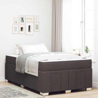 Bedframe met matras Donkerbruin 120 x 200 cm Stof