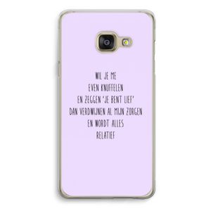 Relatief: Samsung A3 (2017) Transparant Hoesje