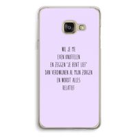 Relatief: Samsung A3 (2017) Transparant Hoesje