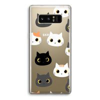 Katten: Samsung Galaxy Note 8 Transparant Hoesje