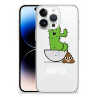 iPhone 14 Pro Max Telefoonhoesje met Naam Cactus Poo