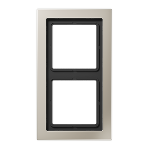 Jung LS Design Afdekraam Edelstaal 2-voudig ESD2982