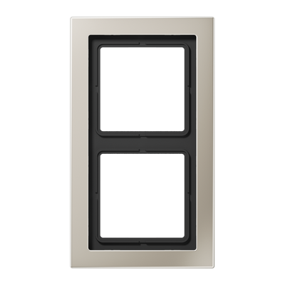 Jung LS Design Afdekraam Edelstaal 2-voudig ESD2982