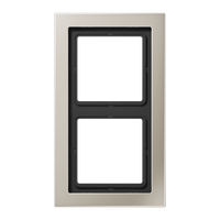 Jung LS Design Afdekraam Edelstaal 2-voudig ESD2982