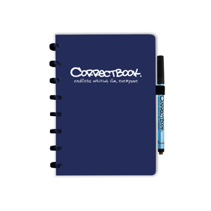 Correctbook A5  Original Midnight Blue lined - Uitwisbaar / Herschrijfbaar Notitieboek