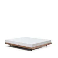 Kave Home Bed 'Norlen' Walnootfineer, 160 x 200cm