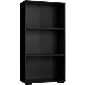 tectake® - Boekenrek boekenkast wandkast Lexi - 3 vakken - zwart - 404137