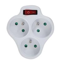 Esperanza ELK304W Elektrische verdeler 3 stopcontacten Wit