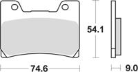 TRW Brake pad mcb 622 sv sintered metal