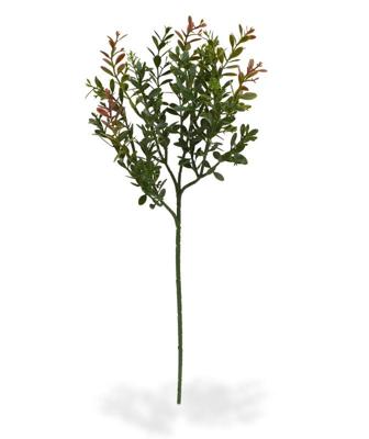 Buxus kunstak 45cm - rood/groen