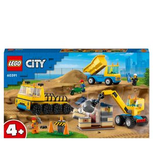 LEGO City 60391 bouwvoertuigen en kraan met sloopkogel