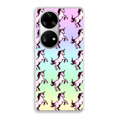 Musketon Unicorn: Huawei P50 Pro Transparant Hoesje