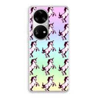 Musketon Unicorn: Huawei P50 Pro Transparant Hoesje