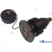 Enchufes y pasacables GS11030 - ENCHUFE NYLON 3 AMP. 2 POLOS