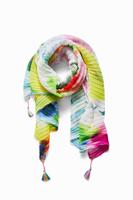 Geplisseerde sjaal - WHITE - U