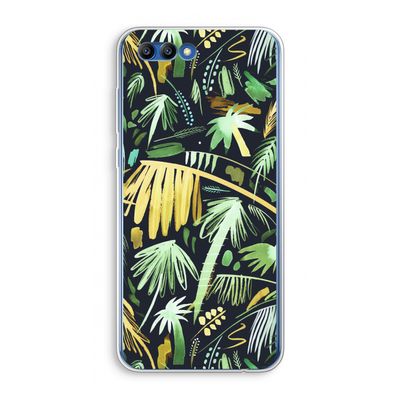 Tropical Palms Dark: Honor 10 Transparant Hoesje