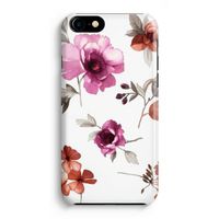Geschilderde bloemen: Volledig Geprint iPhone 7 Hoesje
