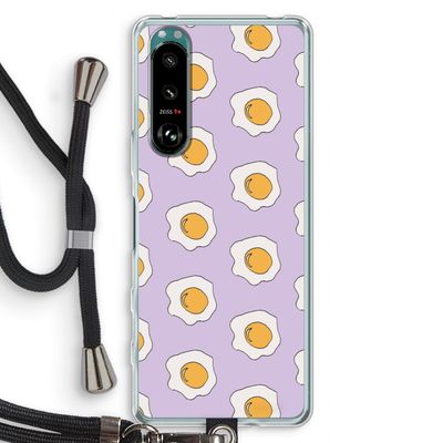 Bacon to my eggs #1: Sony Xperia 5 III Transparant Hoesje met koord
