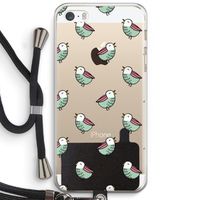 Vogeltjes: iPhone 5 / 5S / SE Transparant Hoesje met koord