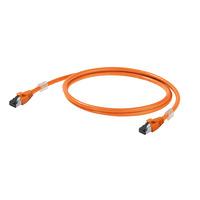 Weidmüller 2563810020 RJ45 Netwerkkabel, patchkabel CAT 6A S/FTP 2.00 m Oranje 1 stuk(s)