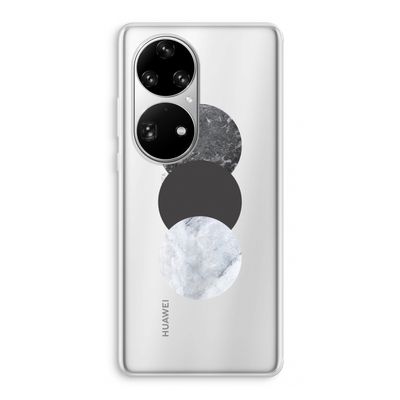 Marmeren cirkels: Huawei P50 Pro Transparant Hoesje
