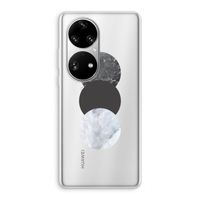 Marmeren cirkels: Huawei P50 Pro Transparant Hoesje