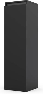 Tweedekans Saqu Gaia halfhoge kast links 35x34x120cm zijdeglans zwart 04699